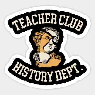 History Teacher Club Sticker